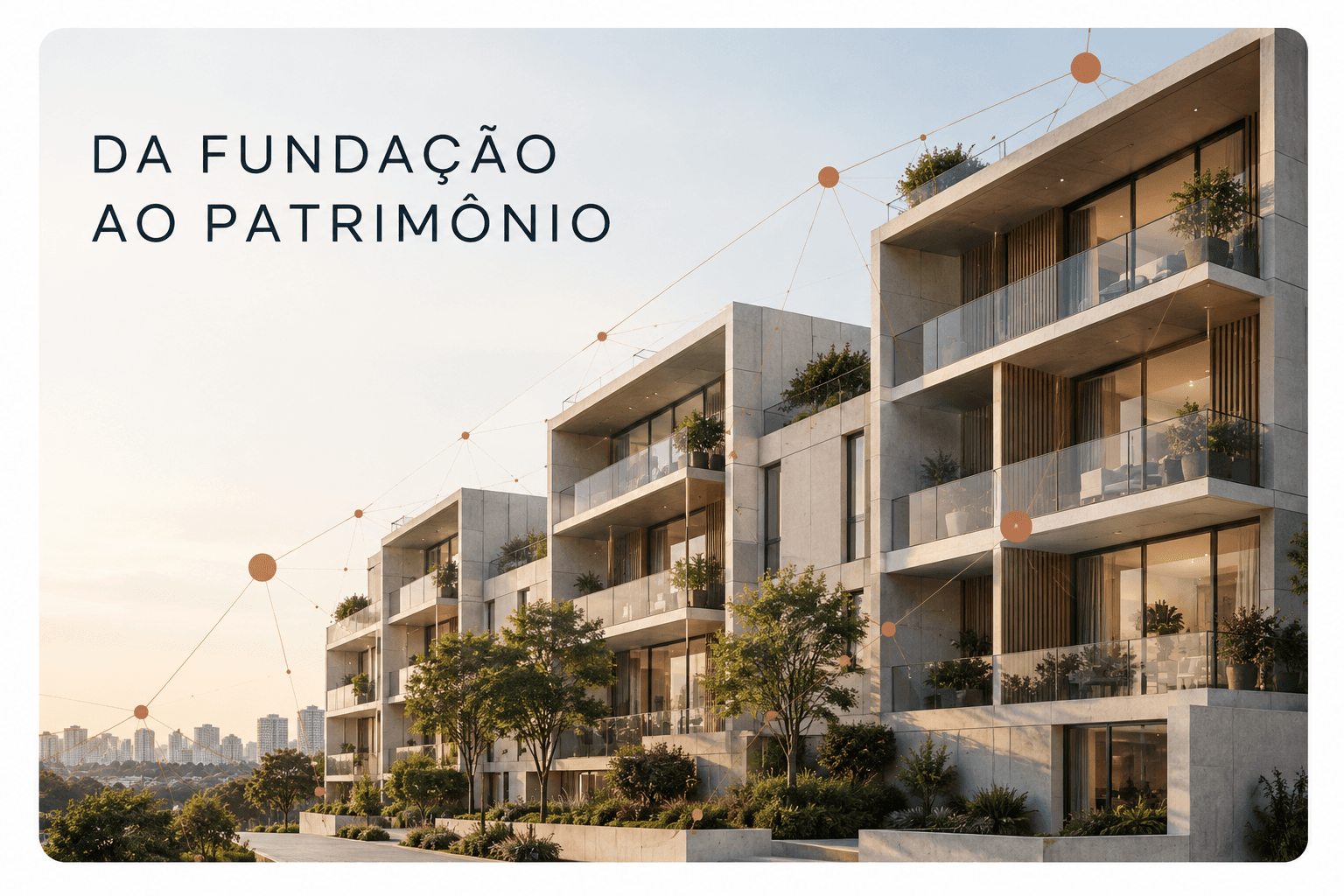 Conjunto residencial com rede de sinais: da fundação ao patrimônio.